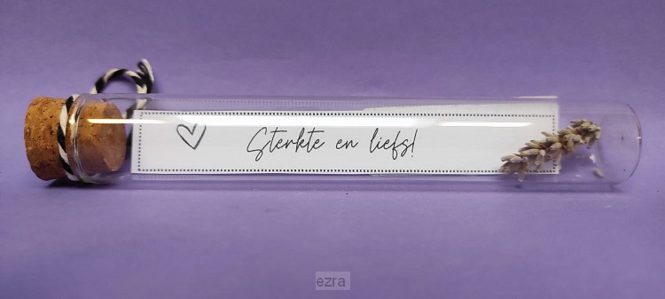 Buisje Sterkte en liefs