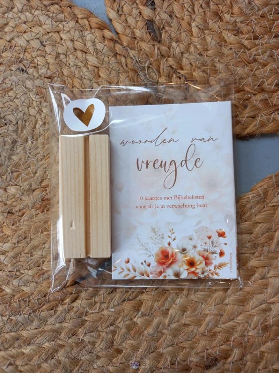 Woorden Vreugde setje 10 kaarten+blokje