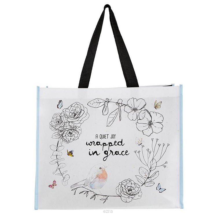 Laminated Tote Bag Wrapped in Grace