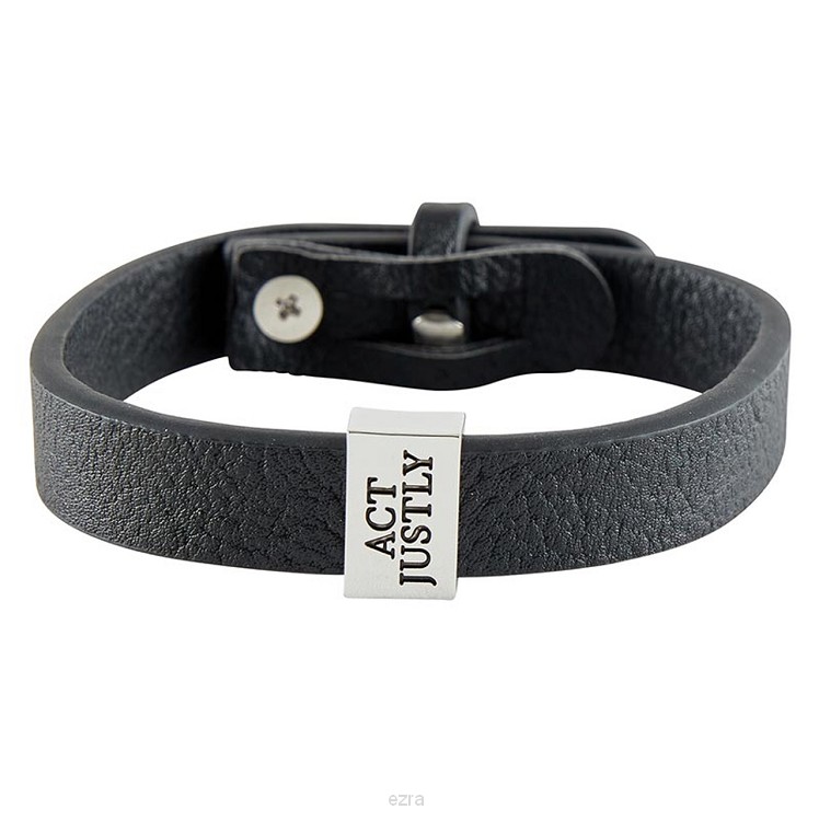 Leather Bracelet Act Justly