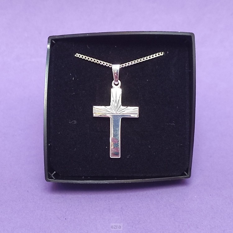 CHR collier + kruis zilver