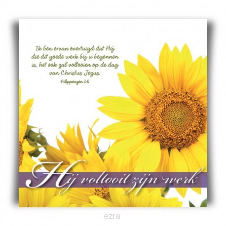 Choice kaartje Hij voltooid zijn werk