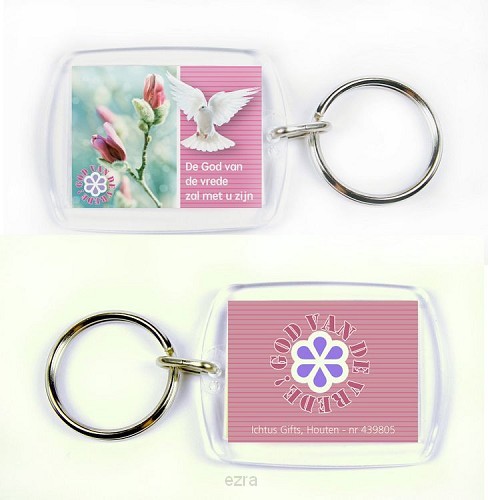 Sleutelhanger de God van de vrede zal