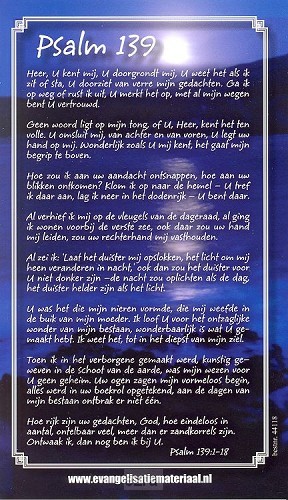 Kaart psalm 139