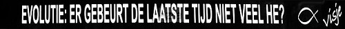 Sticker visje evolutie er gebeurt de laa