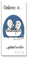 Prentbriefkaart geloven is je laten dope