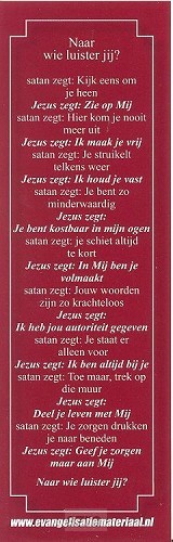 Boekenlegger naar wie luister jij