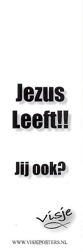 Boekenlegger visje Jezus leeft jij ook?