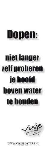 Boekenlegger visje dopen niet langer zel