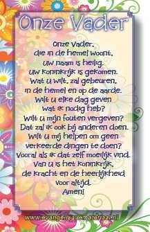 Minikaart kind Onze Vader