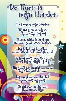 Minikaart kind de Heer is mijn herder
