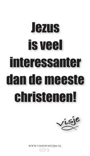 Minikaart visje Jezus is veel interes...