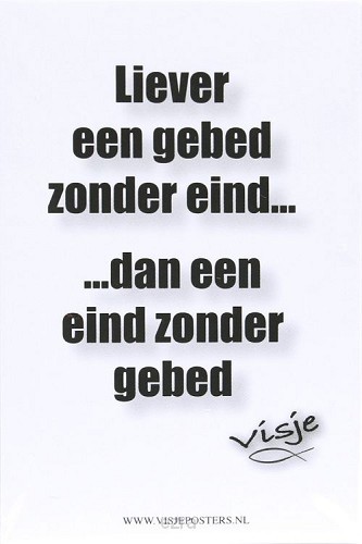 Minikaart visje liever een gebed zonder