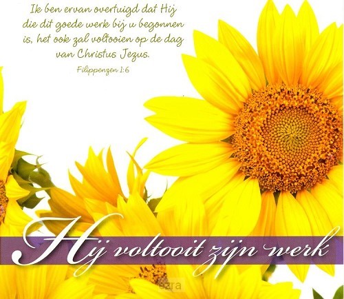Prentbriefkaart Hij voltooit zijn werk