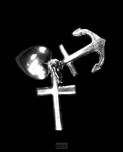 Hanger zilver geloof-hoop-liefde groot