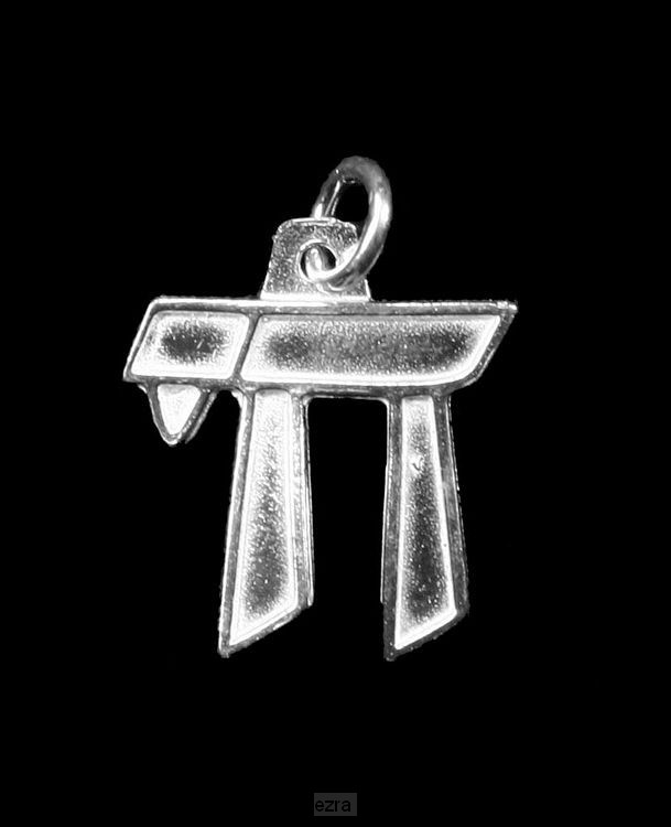 Hanger zilver chai groot