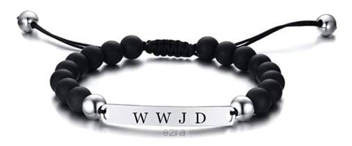 Bracelet Bead/Metal W.W.J.D.