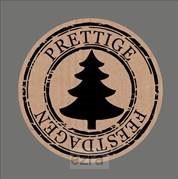 Stickerrol 500 kraft Prettige Feestdagen