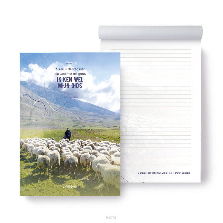 Notitieblok Al ken ik de weg niet