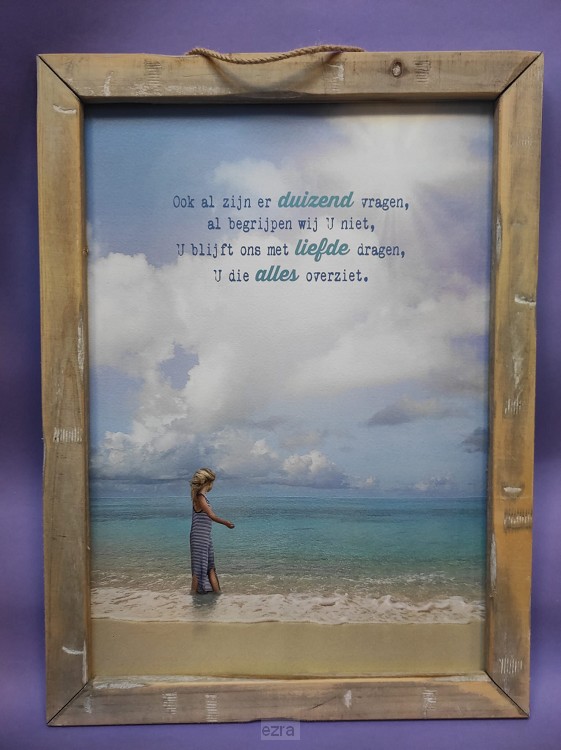 Schilderij A3 Ook al zijn duizend vragen