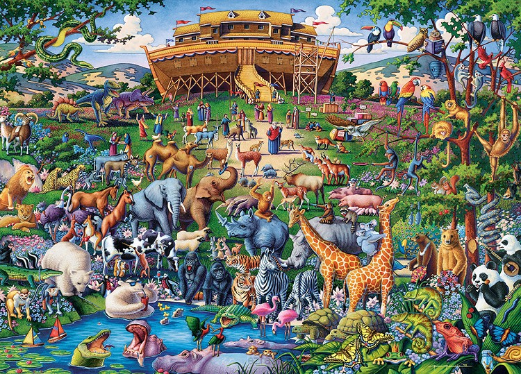 Jigsaw puzzle 1000 pcs Noahs ark buildin