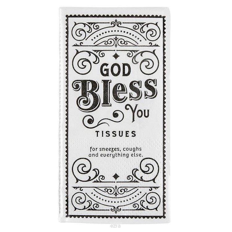 Tissues (setof4) God bless you new desig
