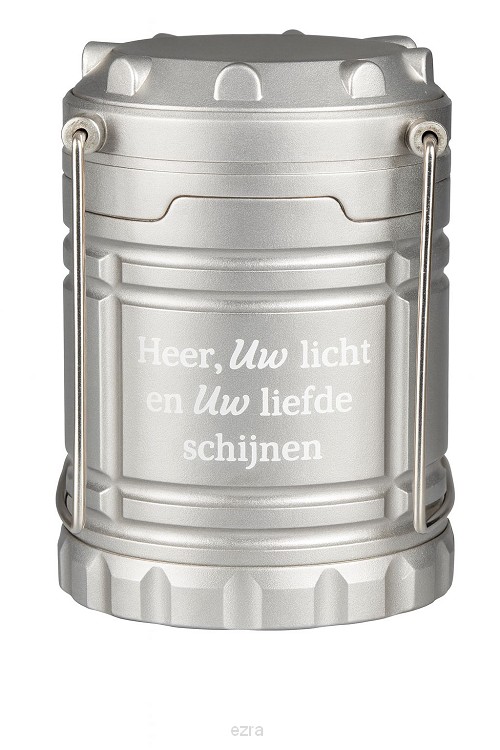 Campinglamp Heer us licht en uw liefde