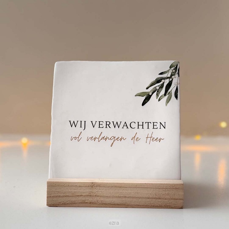 Wij verwachten vol verlangen-wit Kerst