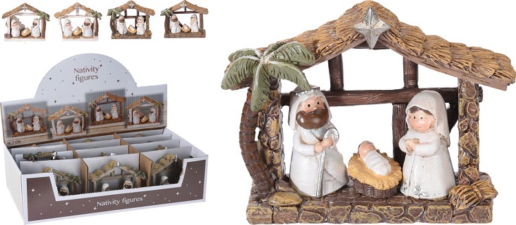 Nativity Stables 9x3,5 x7cm*