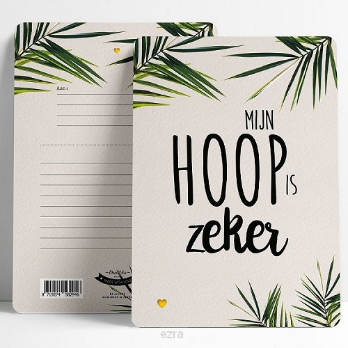 Mijn hoop is zeker