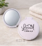 Plastic mirror white Loved 1 John 4:9*