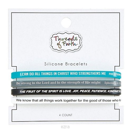 Silicone Bracelet set (4) I can do-be st