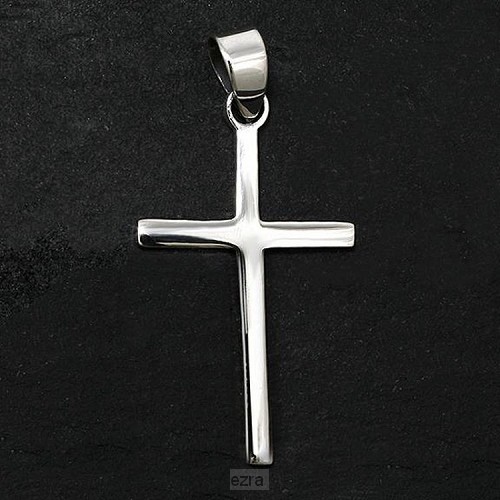 925 Silver Pendant Cross 30x17x1mm