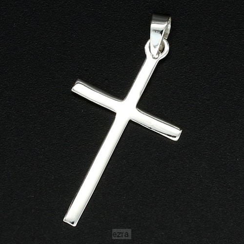 925 Silver Pendant Cross 24x12x1mm