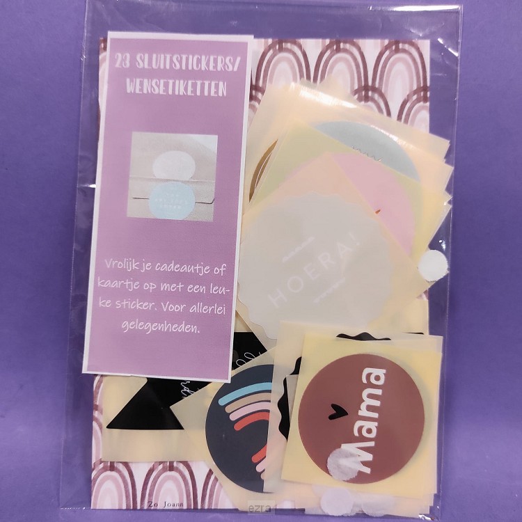 Setje 23 sluitstickers