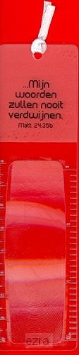 Liniaal/loep Mijn woorden zullen nooit*