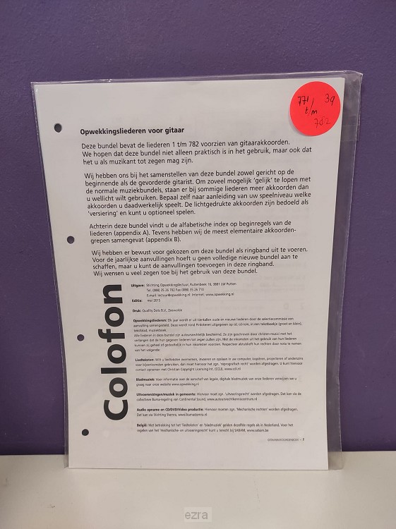 Gitaarakkoorden GL aanvulling 39 771-782