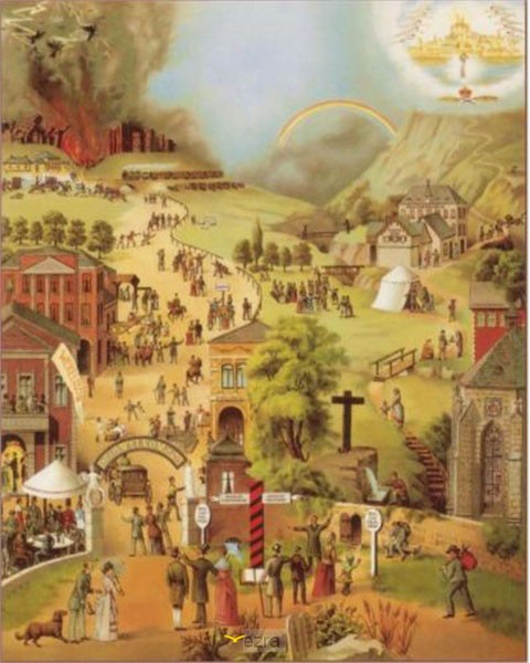 Poster brede en smalle weg poster*