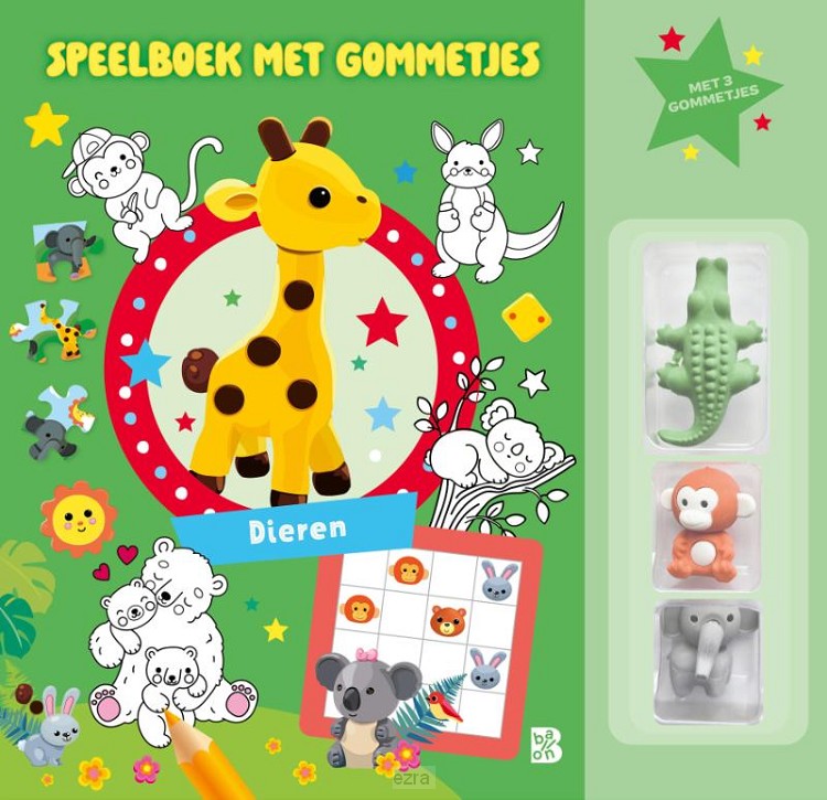 Speelboek met gommetjes: Dieren