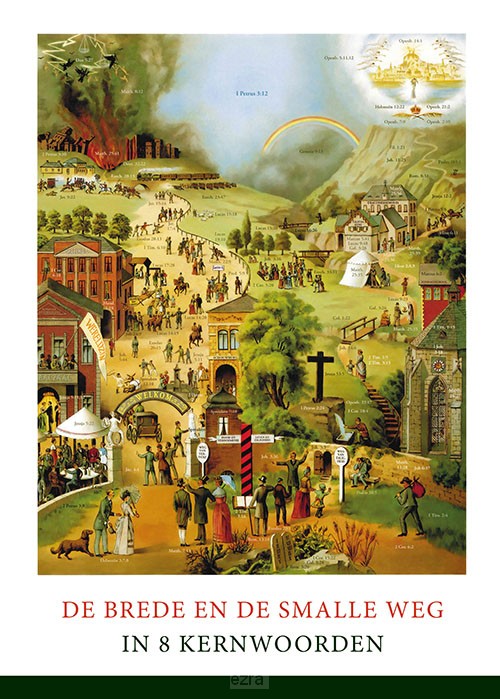 Flyer brede en smalle weg in 8 kernwoord