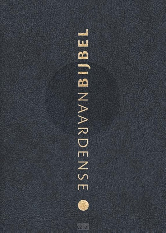 Standaard nachtblauw gebonden leer gouds