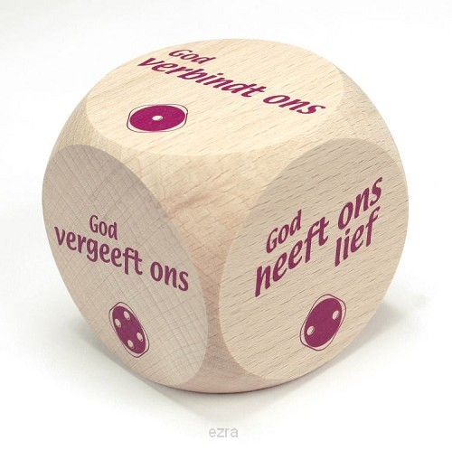 Kubus hout God verbindt ons heeft ons...