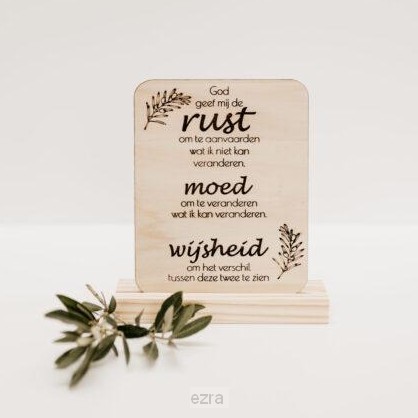 Kaartjes van Hout - Rust moed wijsheid