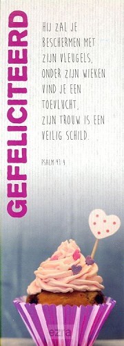 Boekenlegger Gefeliciteerd