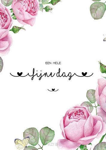 Kaart een hele fijne dag