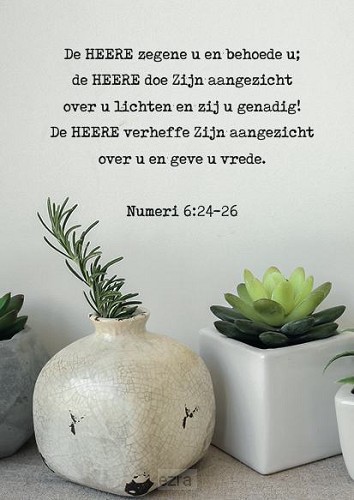 Kaart de Heere zegene u