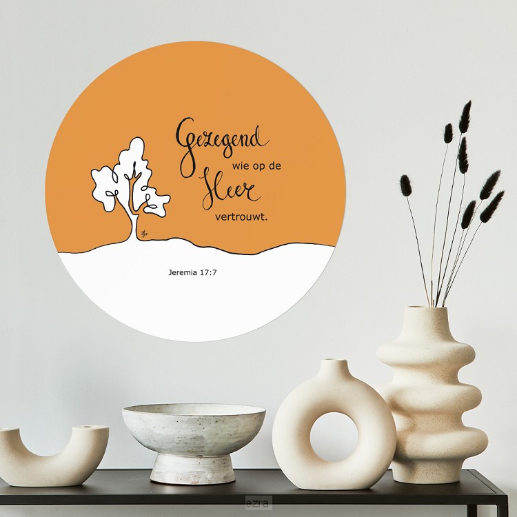 Muurcirkel gezegend wie op de Heer