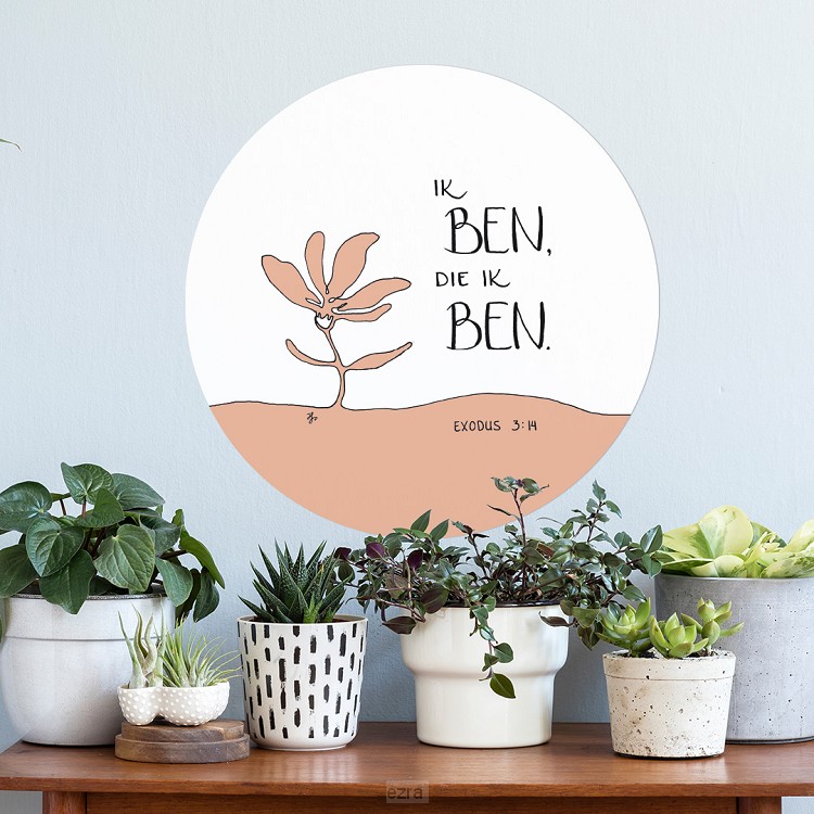 Muurcirkel Ik ben die ik ben