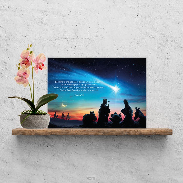 Plexiglas kerststal A4*