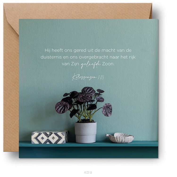 Cadeaubordje Hij heeft ons gered